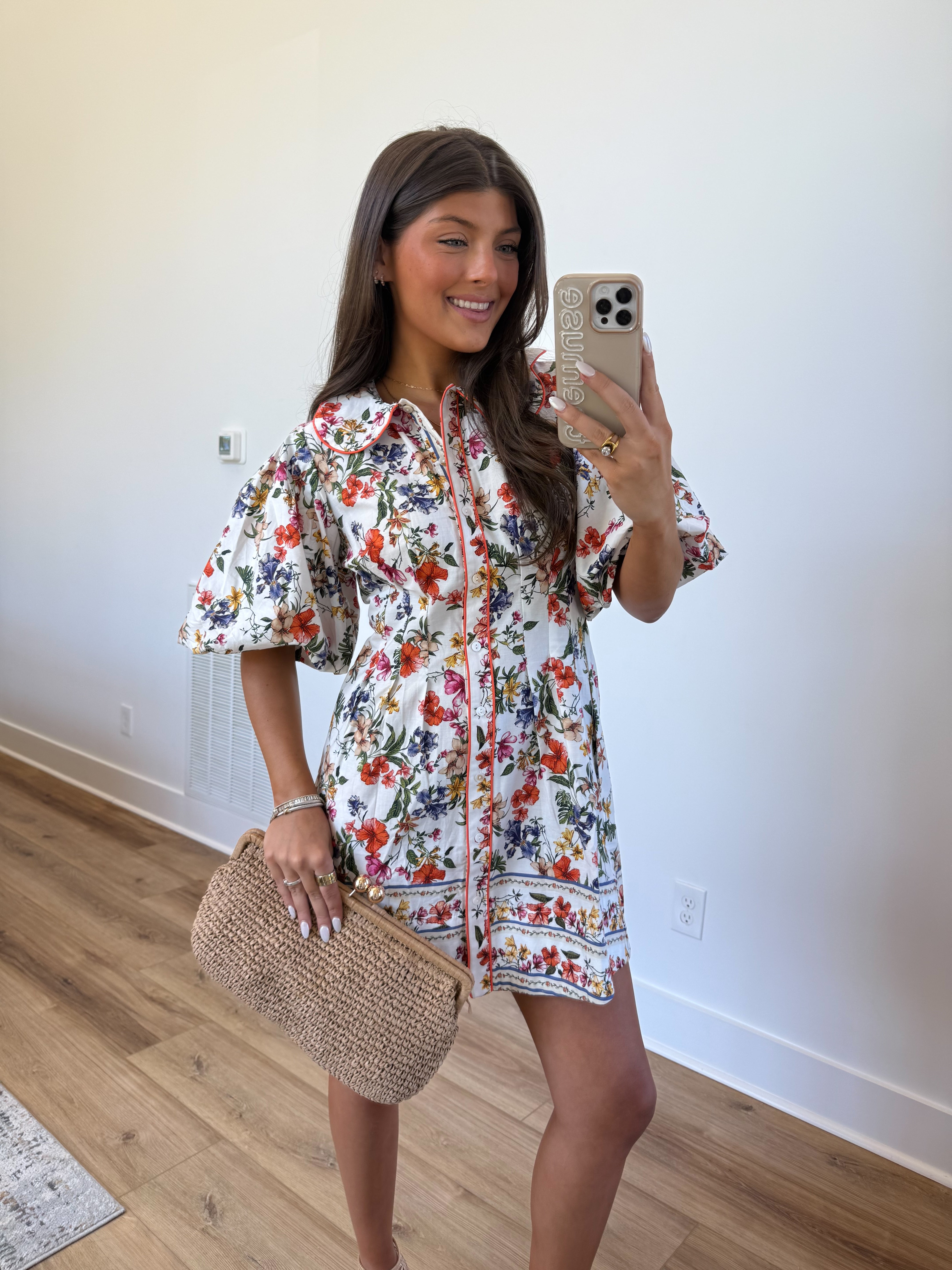 Rio Scallop Collar Mini Dress