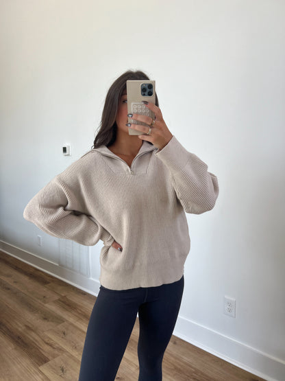 Creme Cozy Knit Pullover