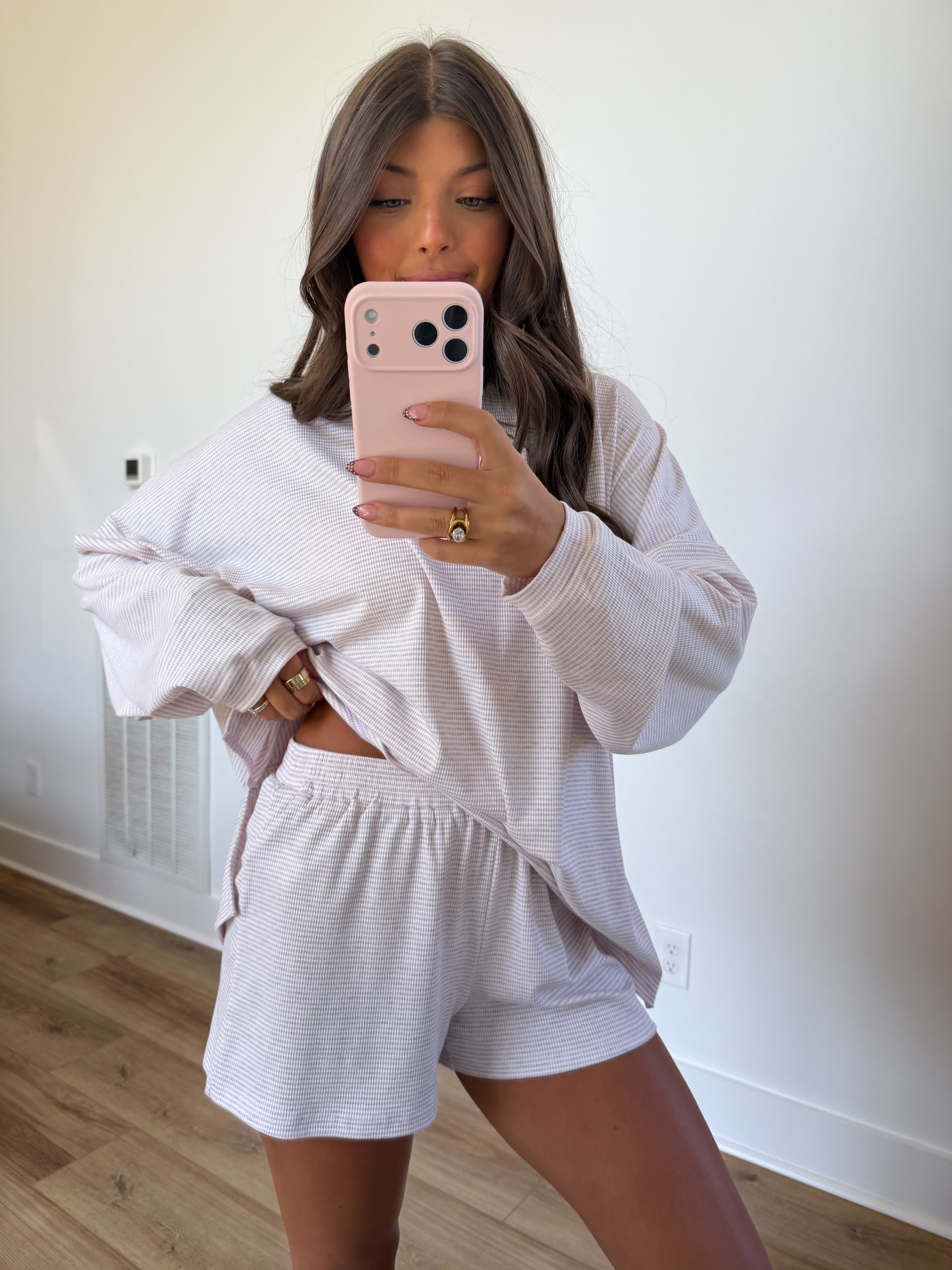 The Frankie Stripe SHORTS (Lavender)
