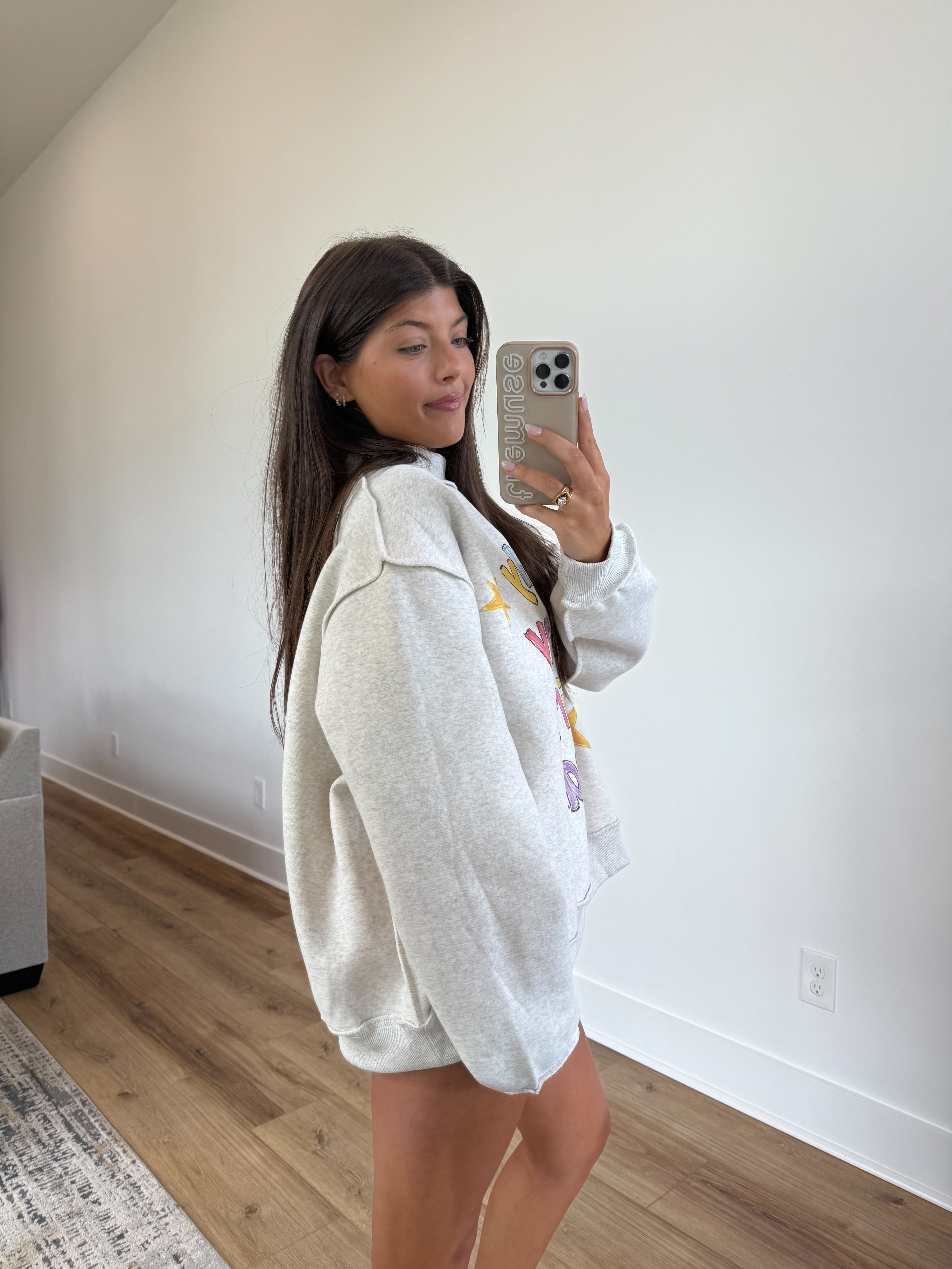 Happy Girl Reversible Mockneck
