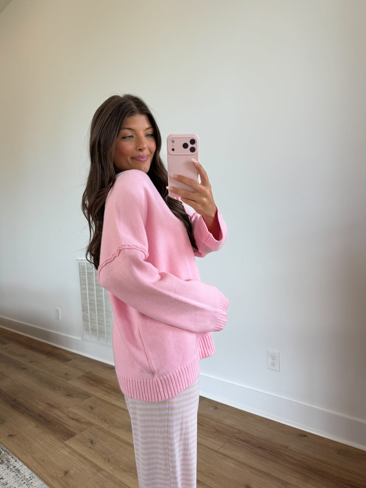 Perfectly Slouchy Sweater (Pink)