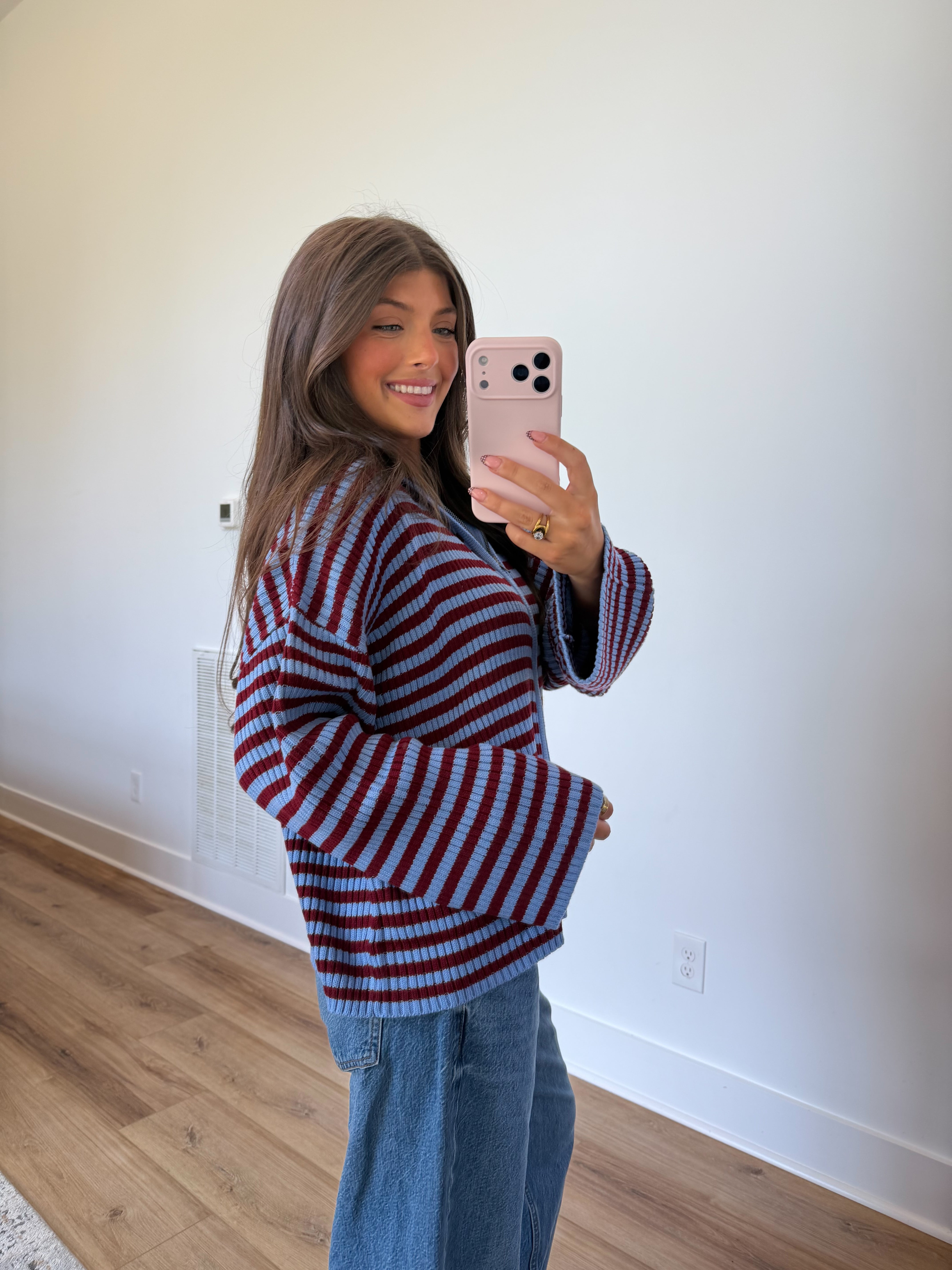 Heritage Stripe Zip Up