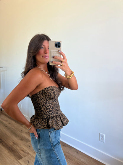 Cheetah Corset Top