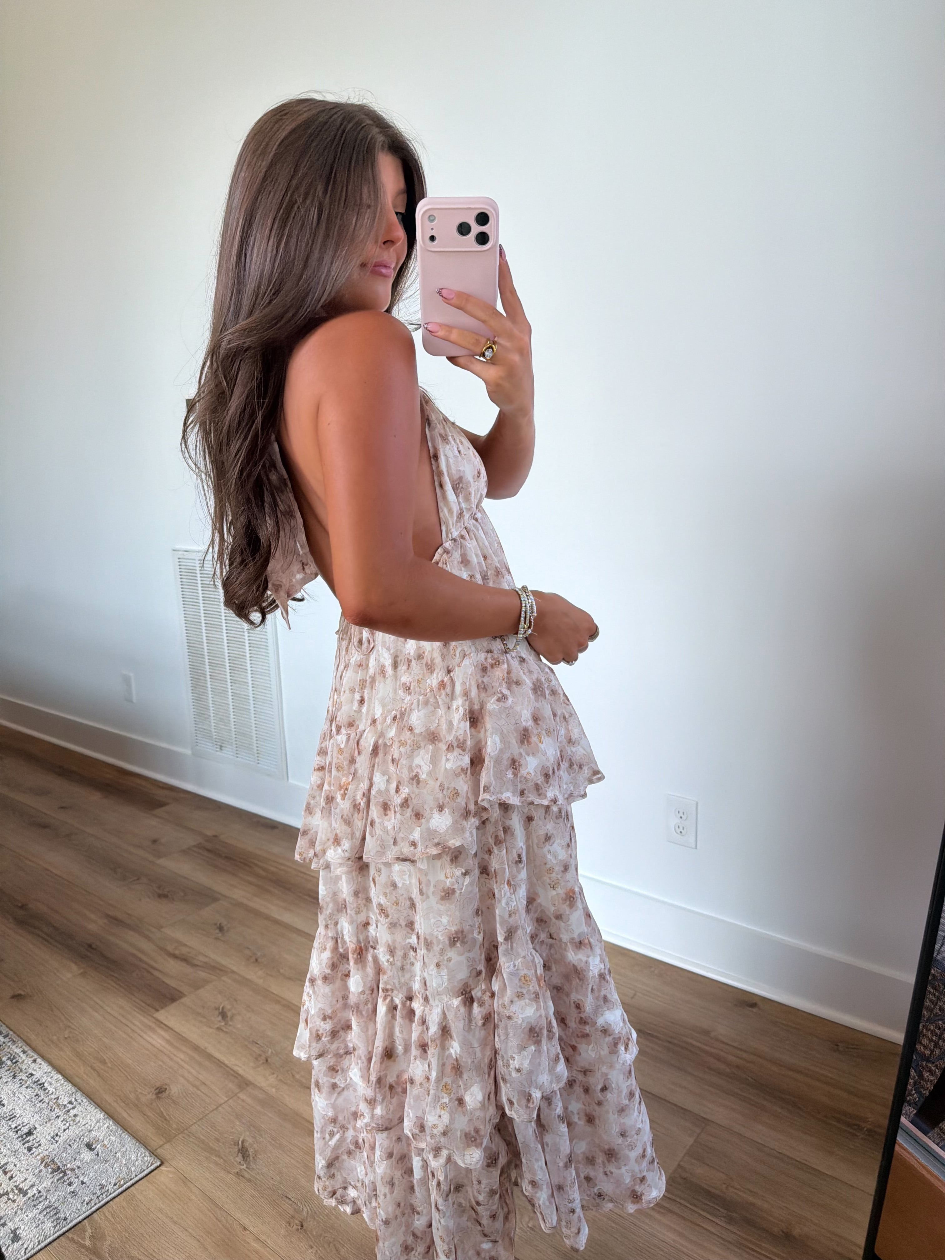 Oak & Ivory Ruffle Midi