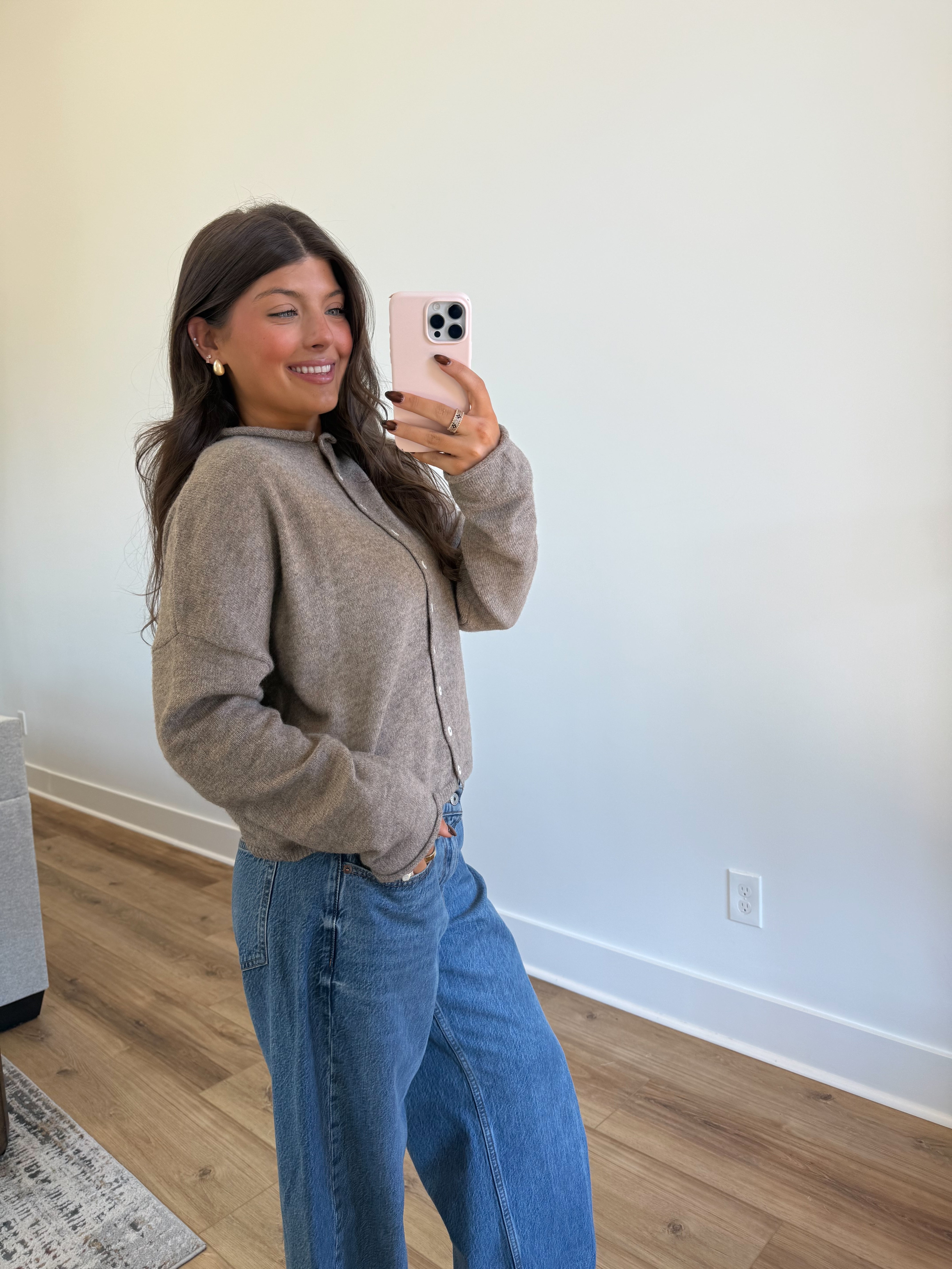 Best Dress Cardigan (Tan) (Restock)