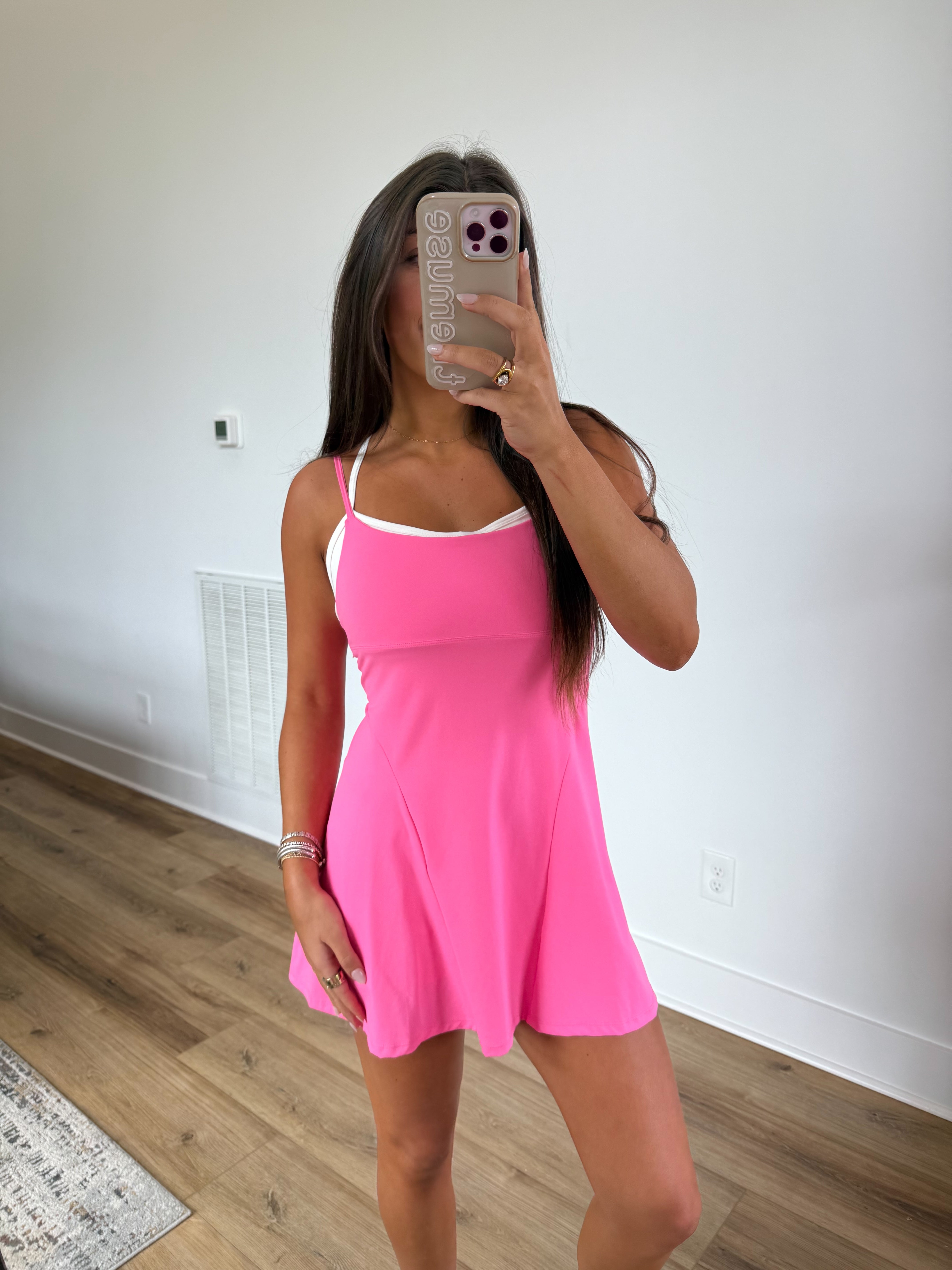 Hot Pink Double Lined Dress