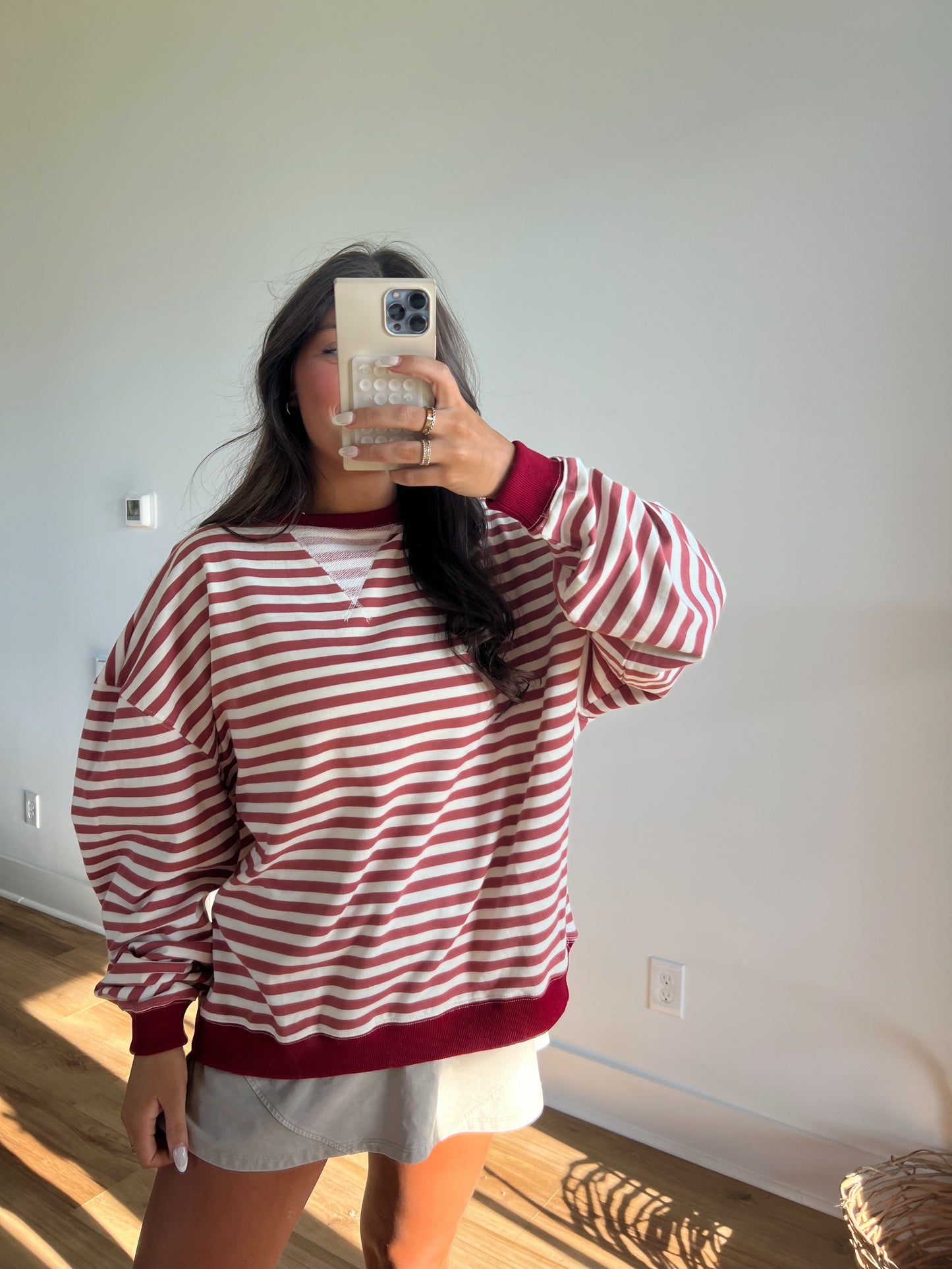 Khloe Cinnamon Stripe Top