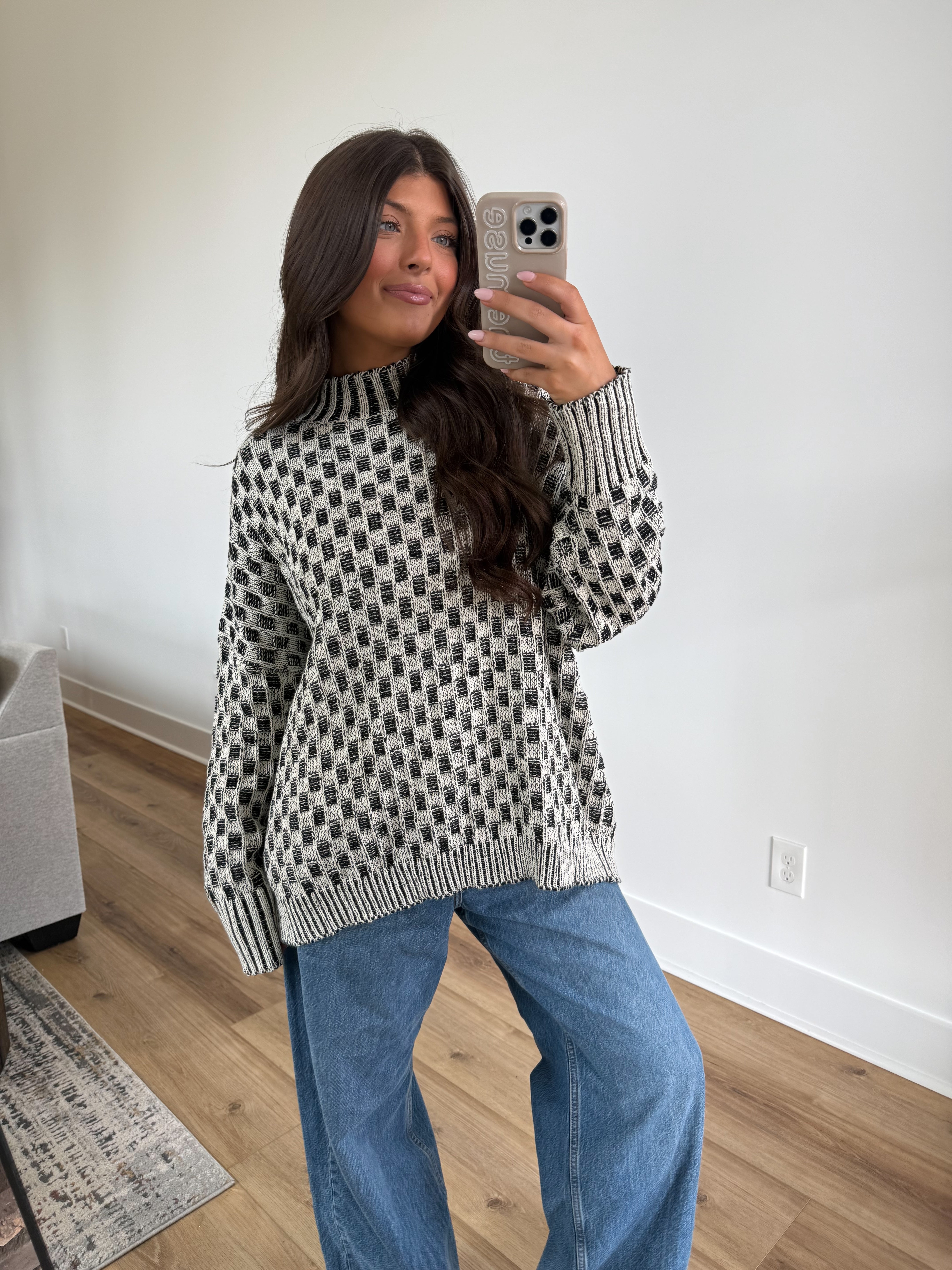 The Contrast Knit Sweater