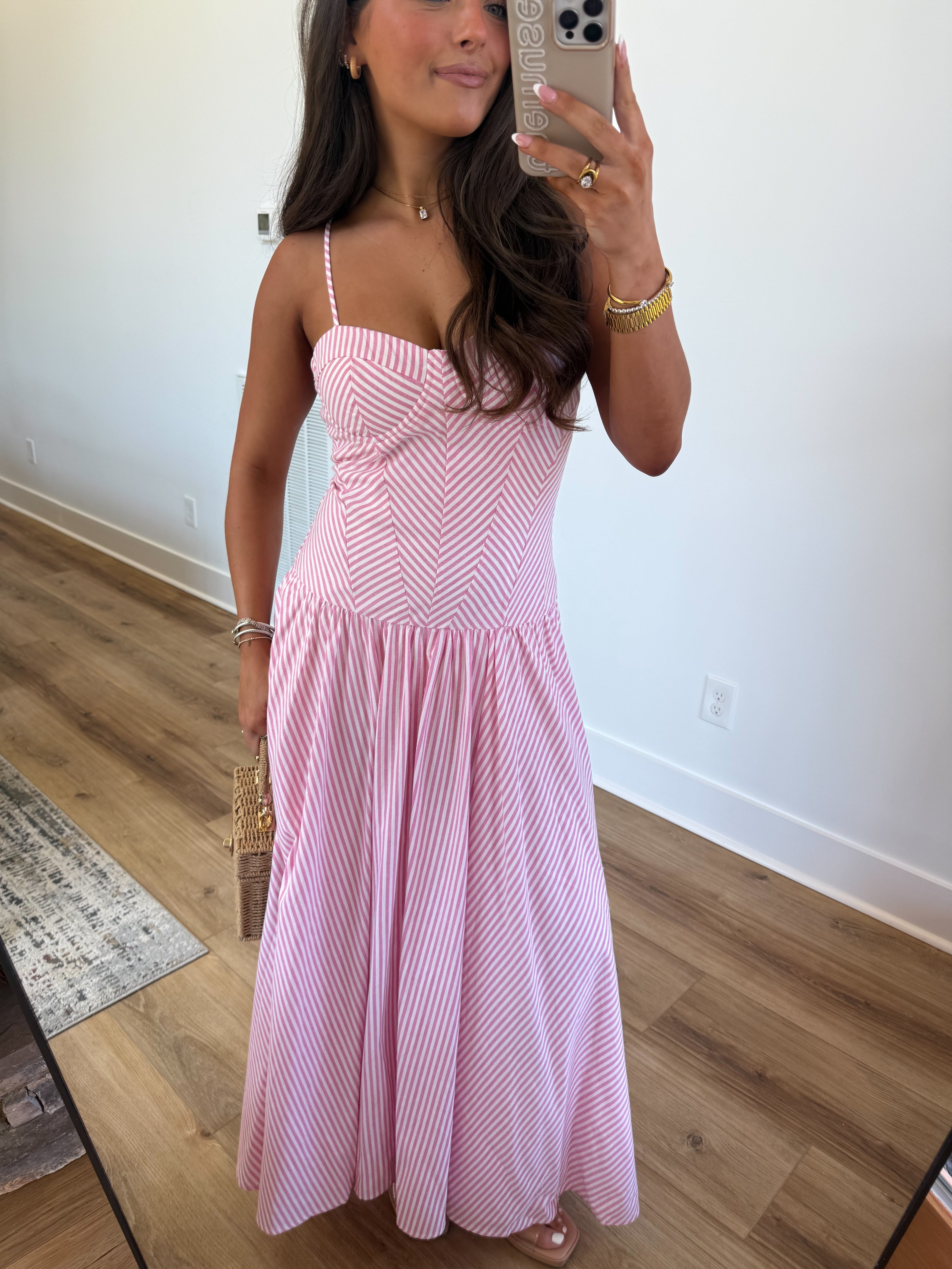 Master Structure Maxi Dress (Pink)