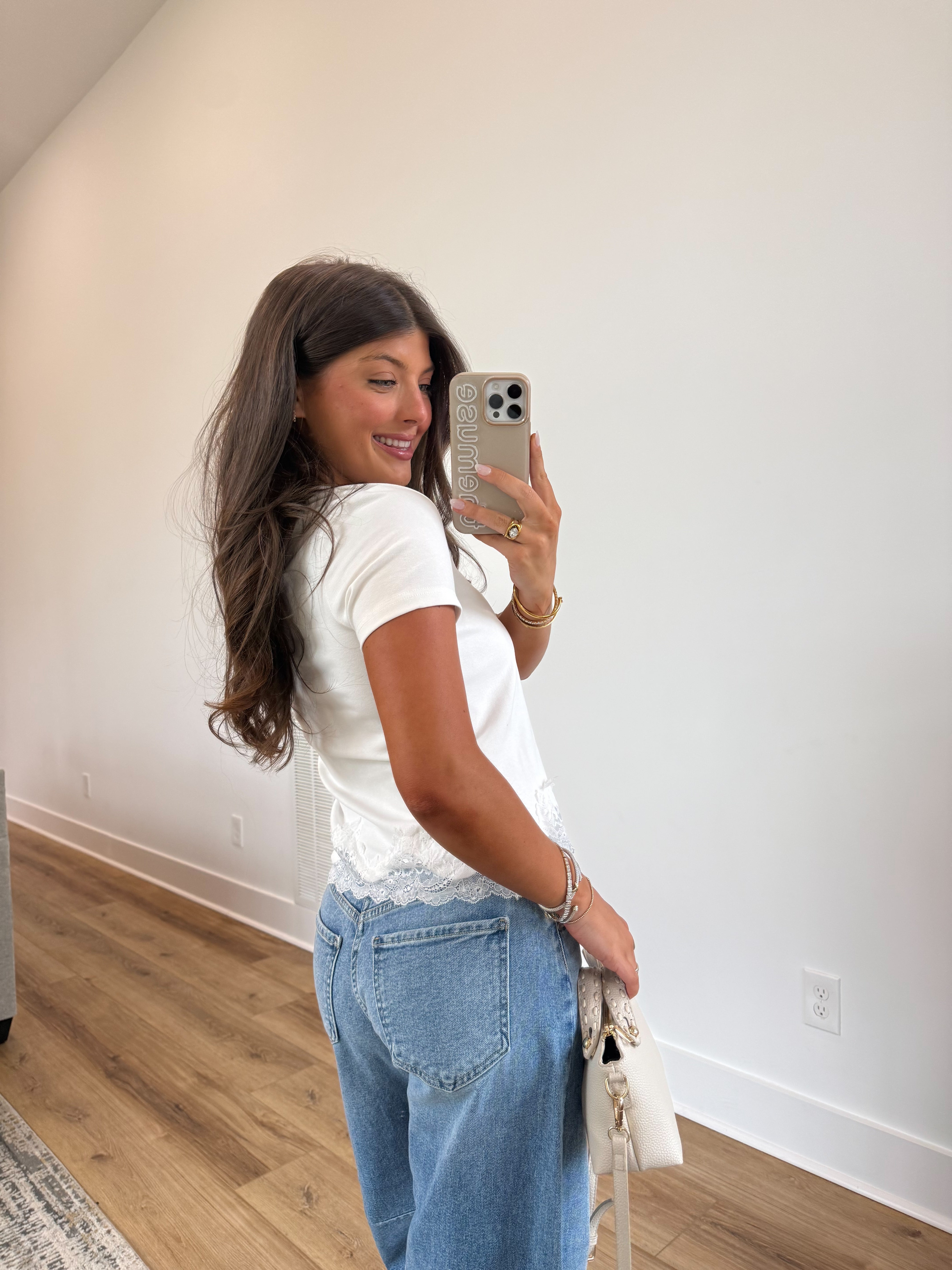 Lace Trim Darling Tee