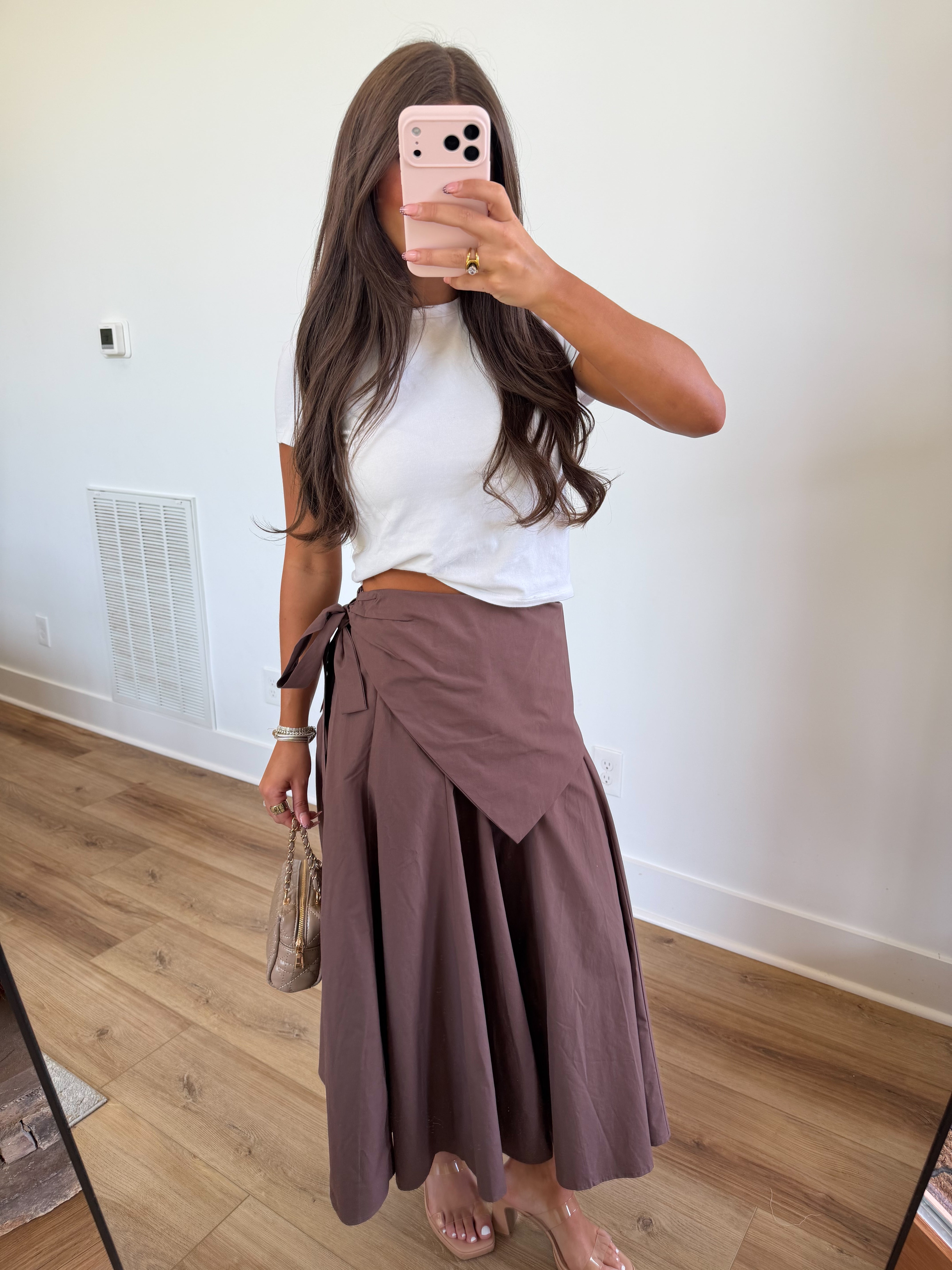 Lenny Waist Tie Midi Skirt