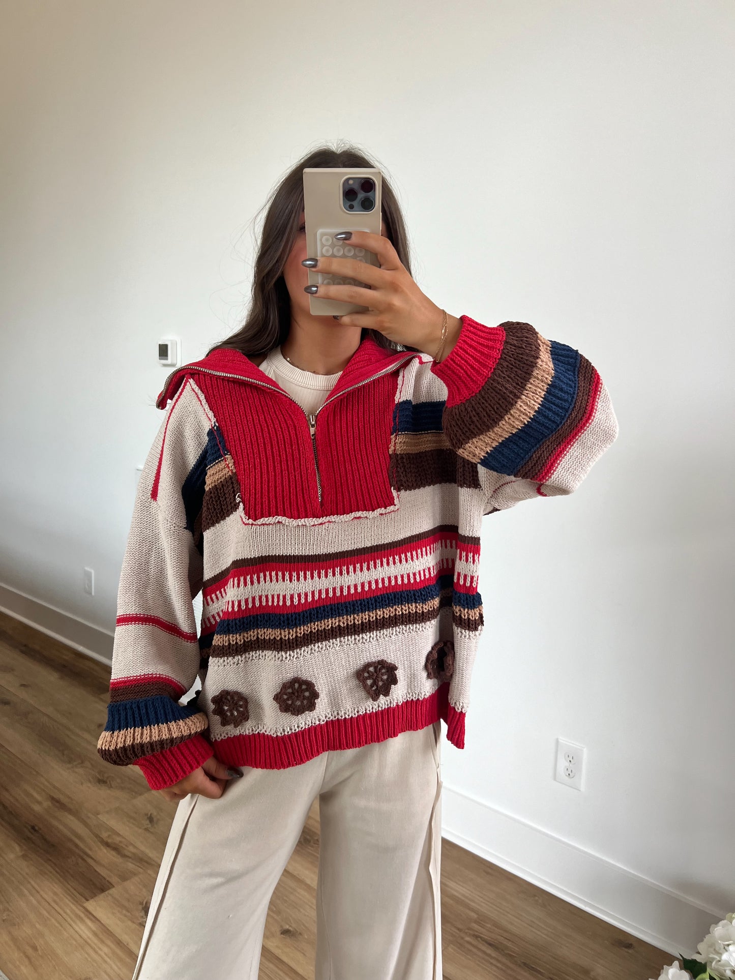 Dreamy Pullover (Red Multi)