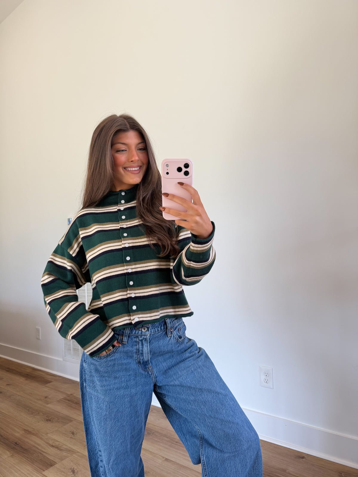 Toledo Stripe Sweater (Green)