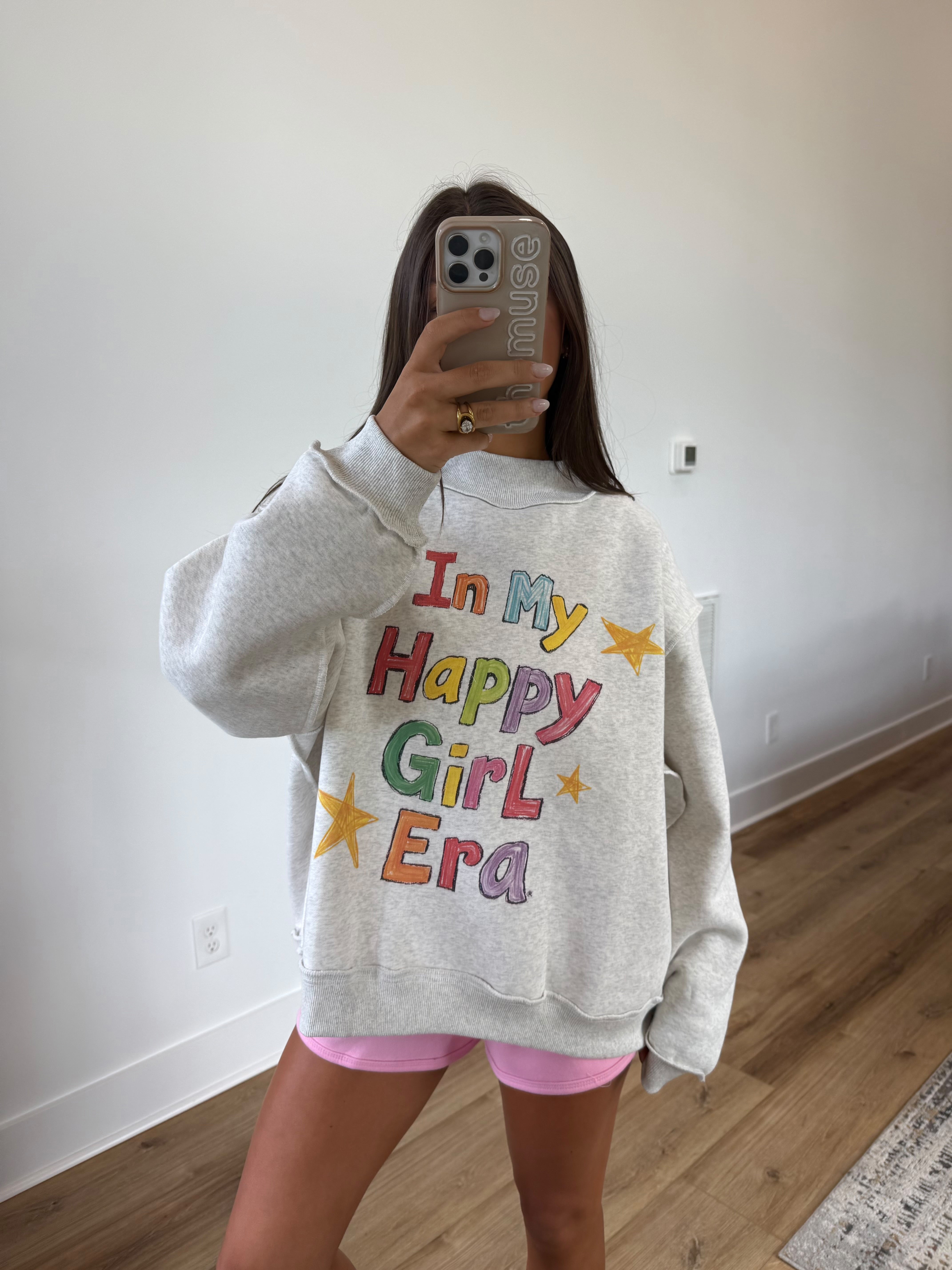 Happy Girl Reversible Mockneck