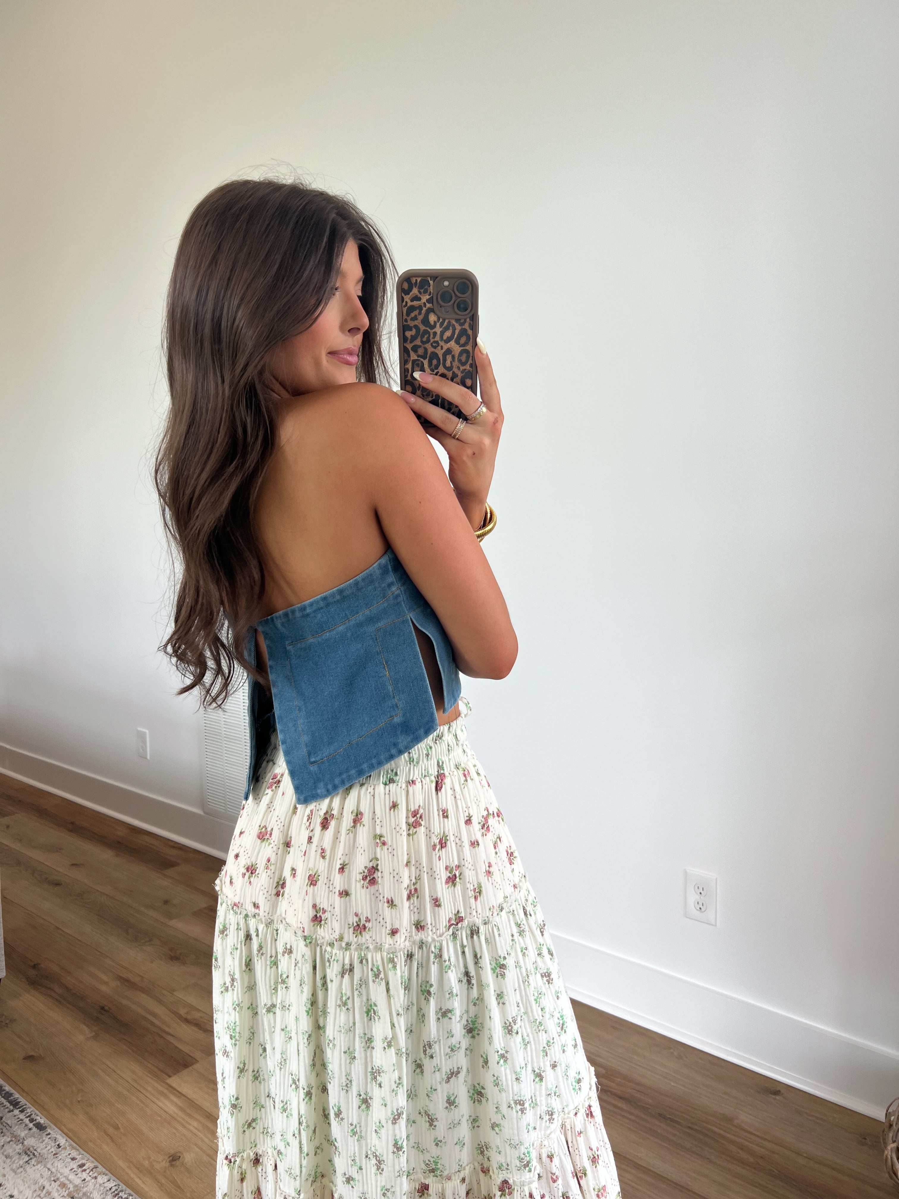Destin Denim Top