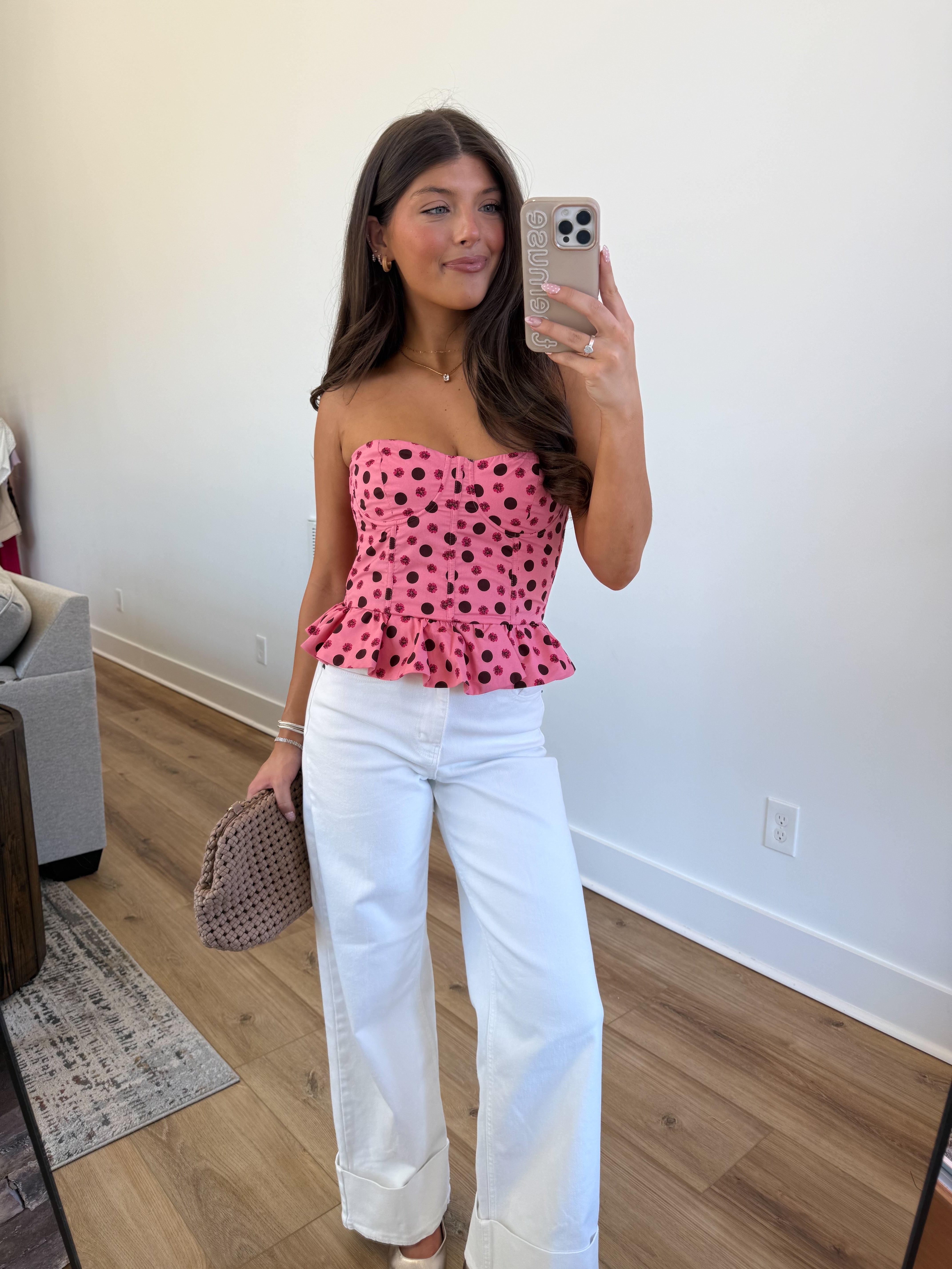 The Cocoa Bloom Corset Top