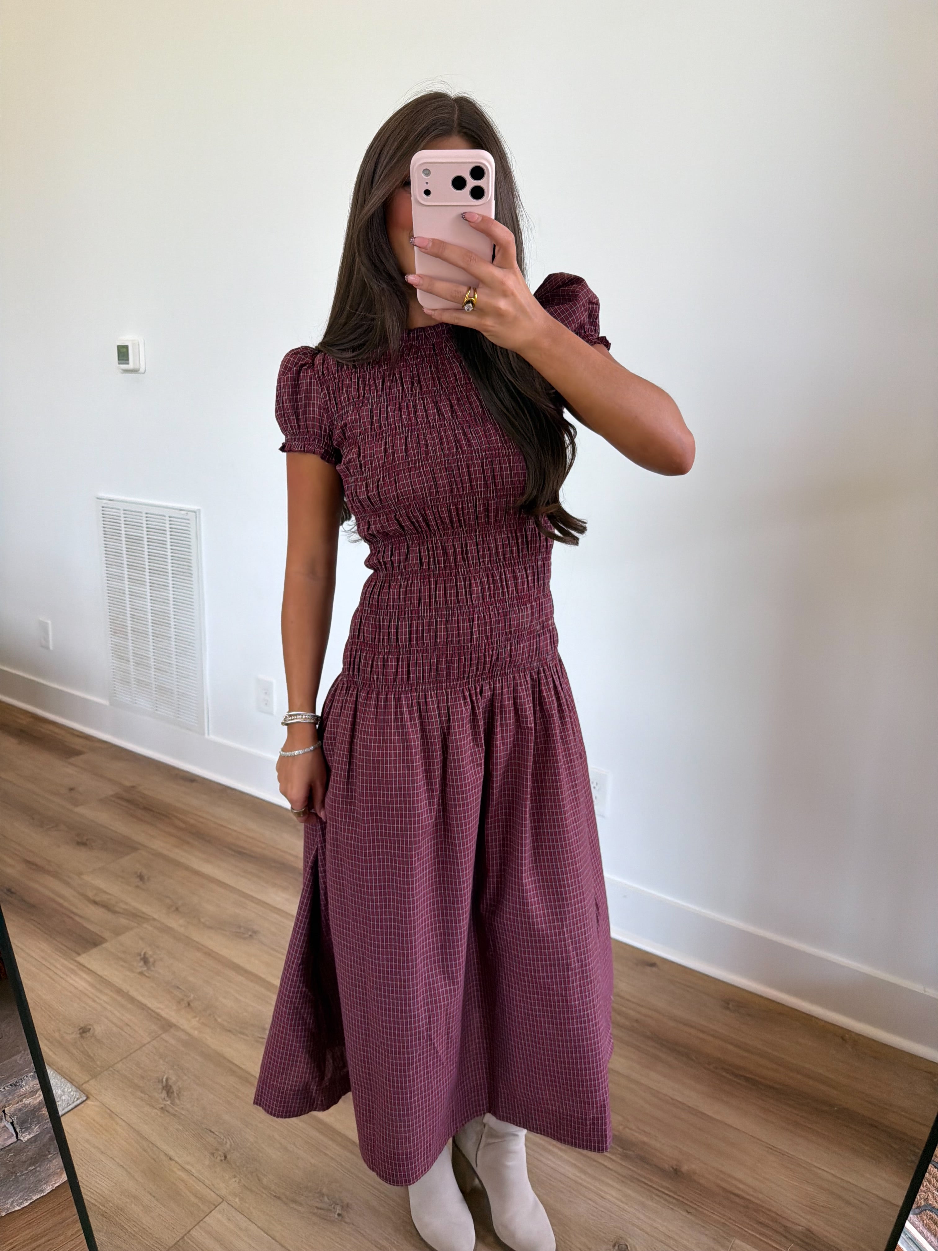 Lorelai Red Gingham Midi