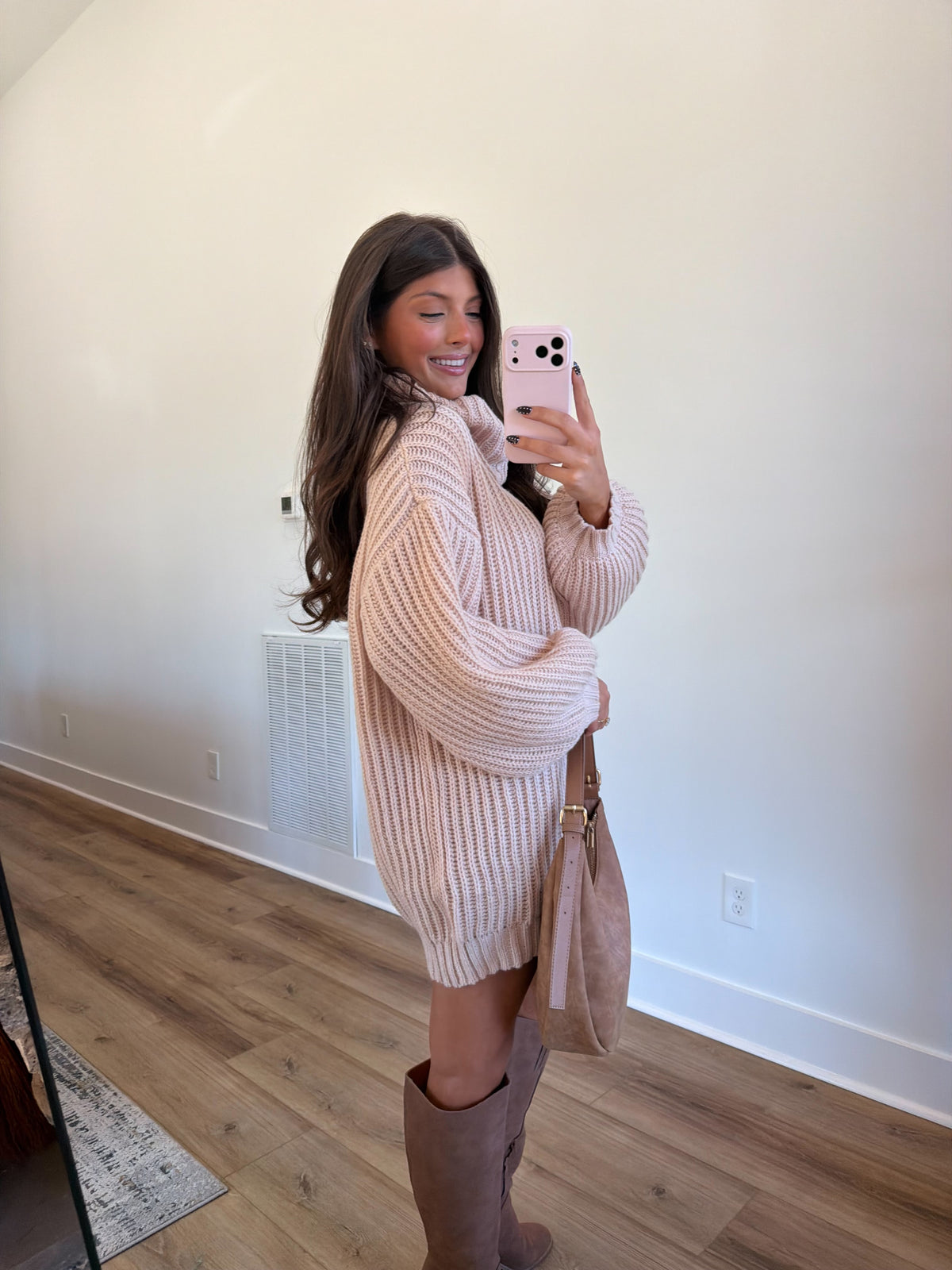 Vanilla Latte Sweater Dress