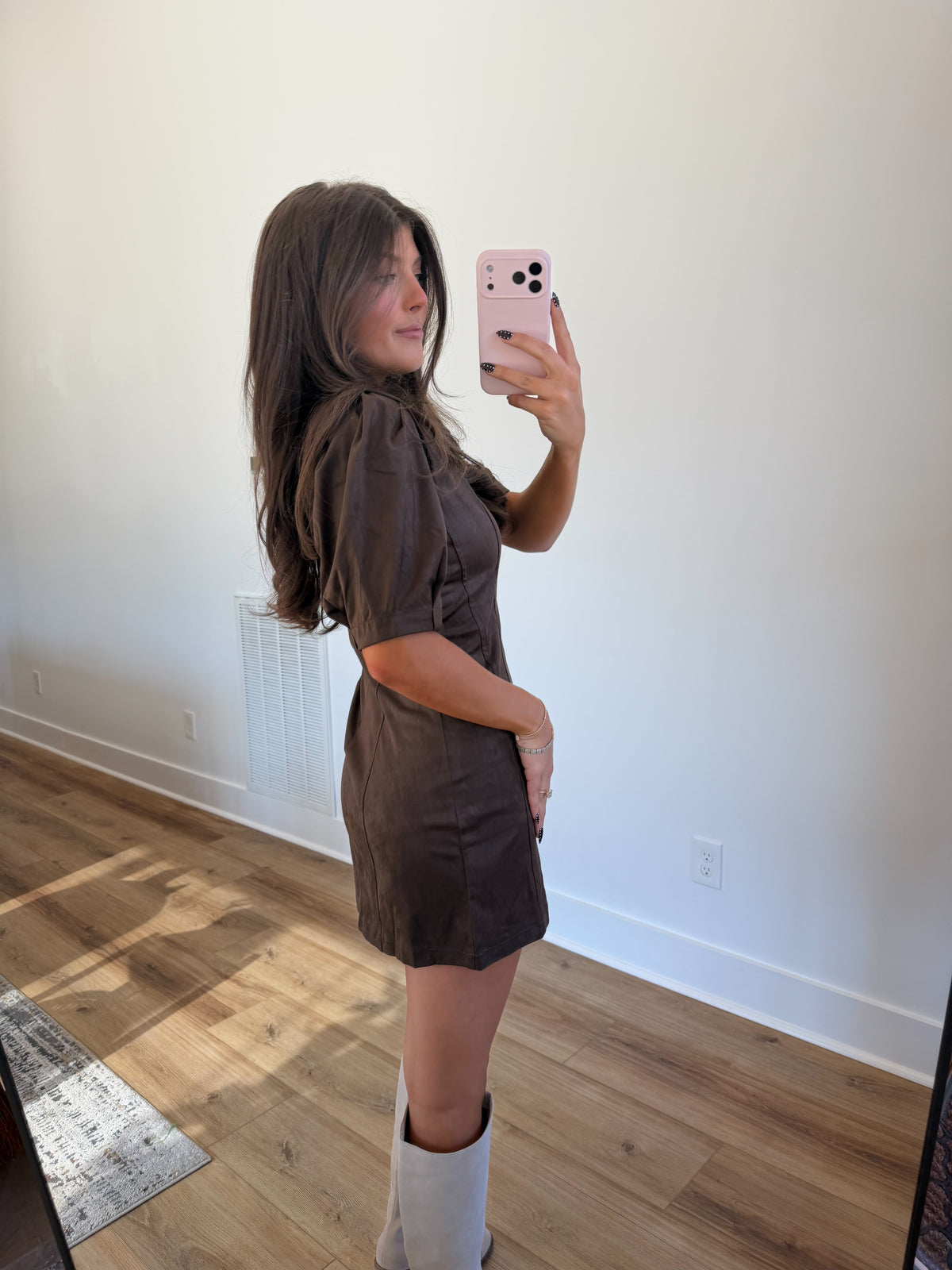 Vivienne Suede Mini Dress