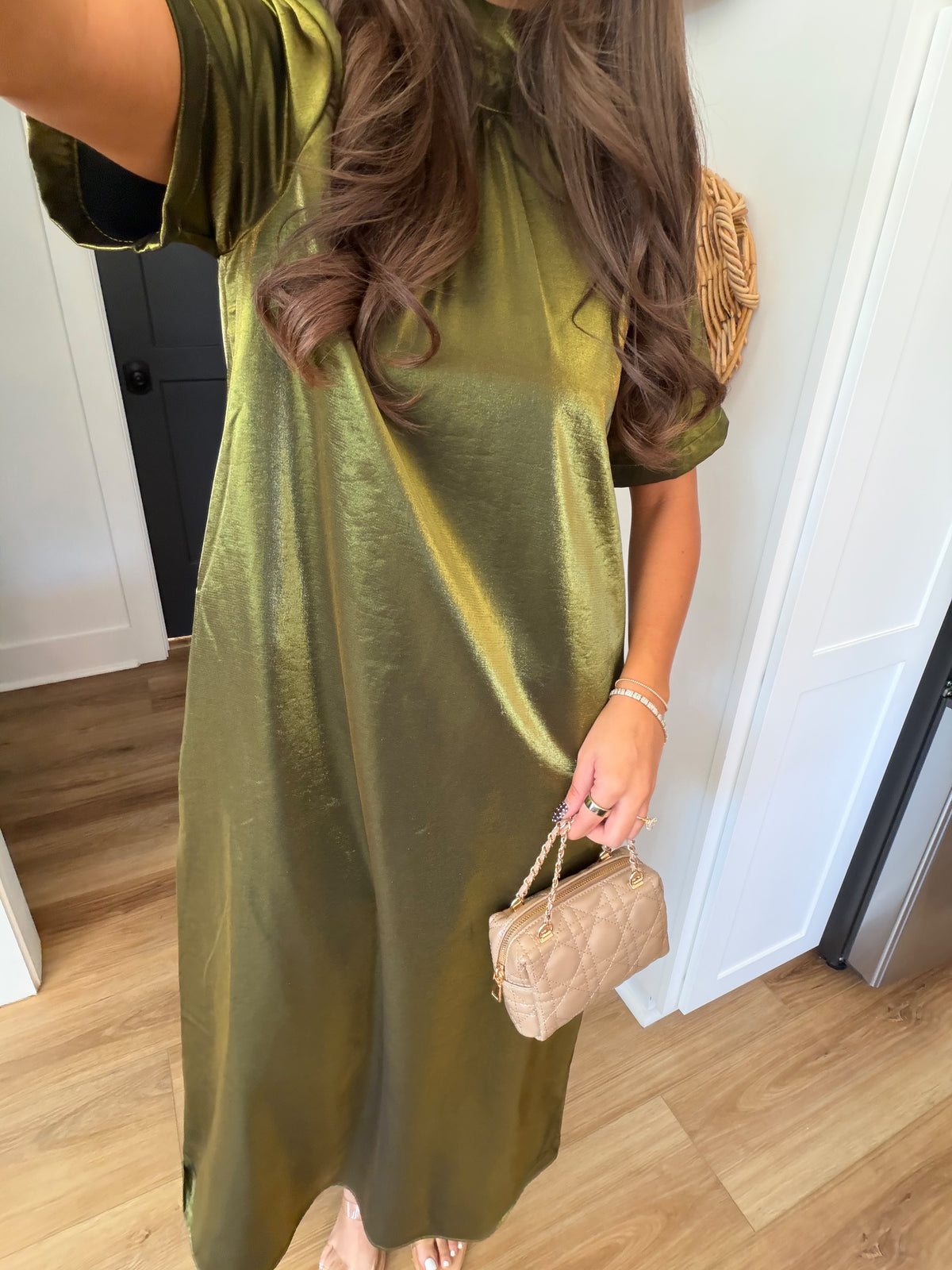 Golden Olive Maxi Dress