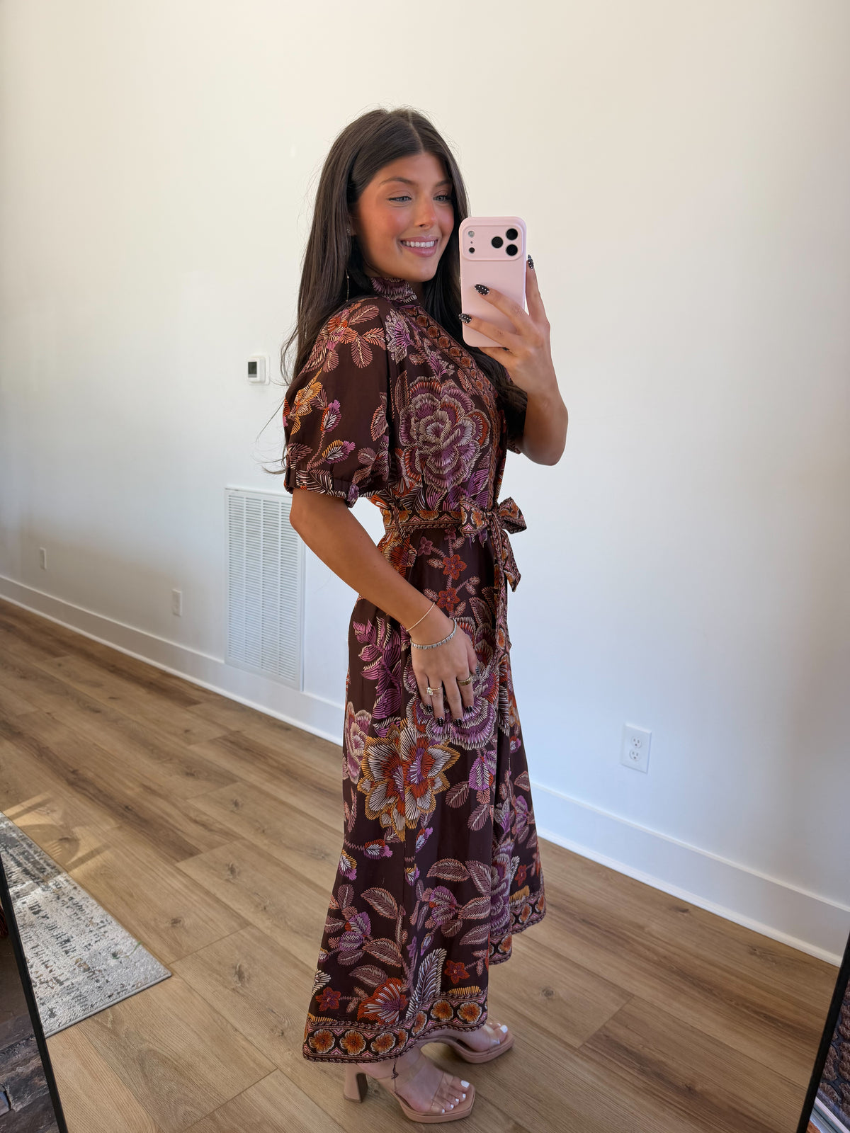 Fall Tapestry Midi Dress