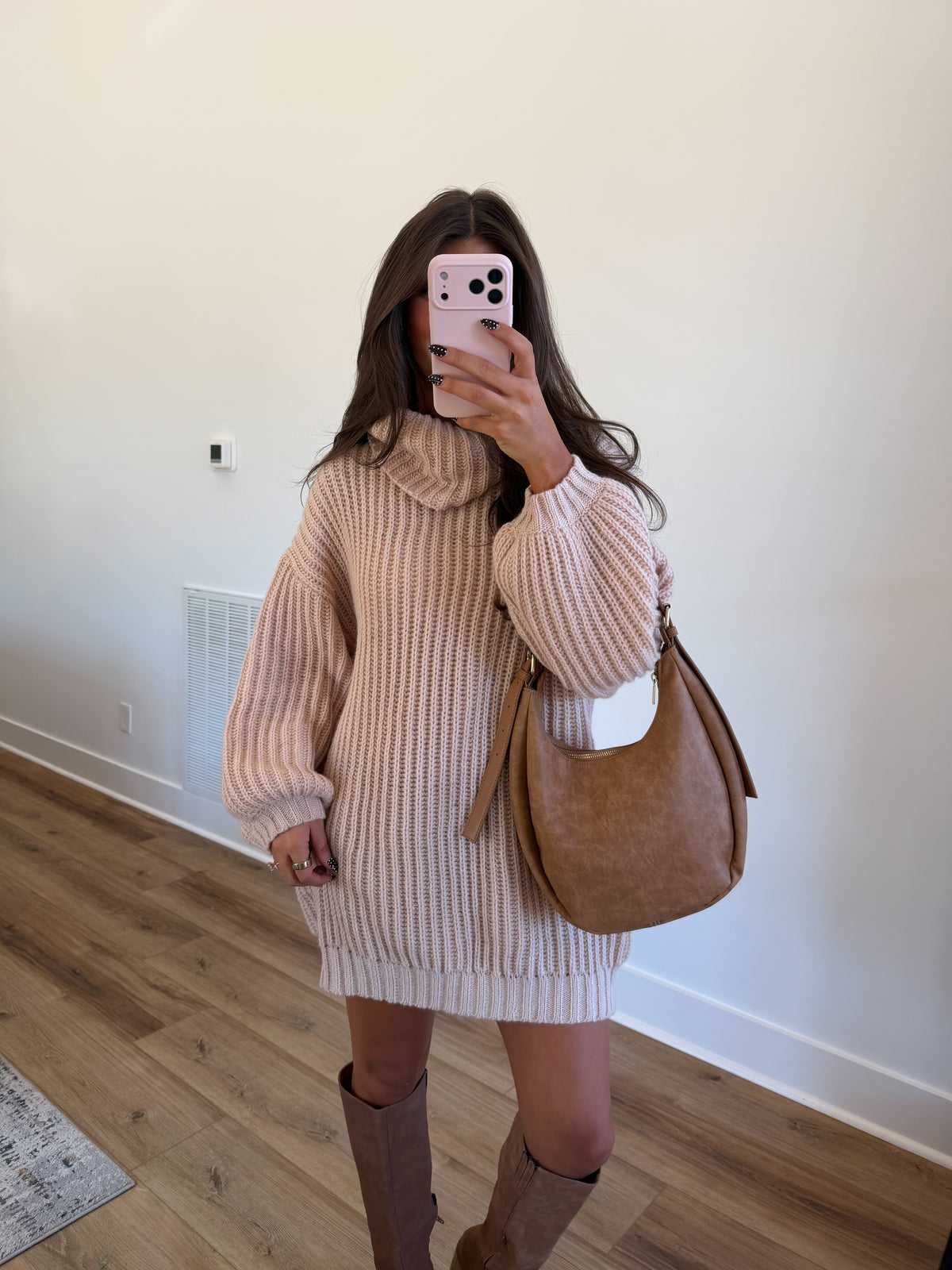 Vanilla Latte Sweater Dress