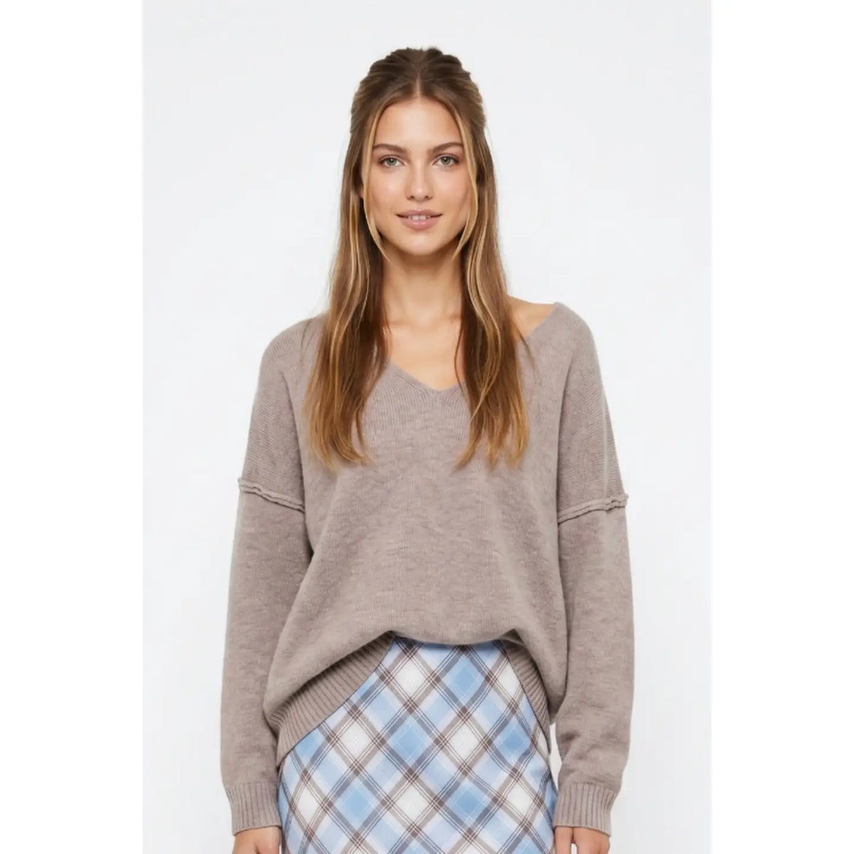 Perfectly Slouchy Sweater (Taupe)