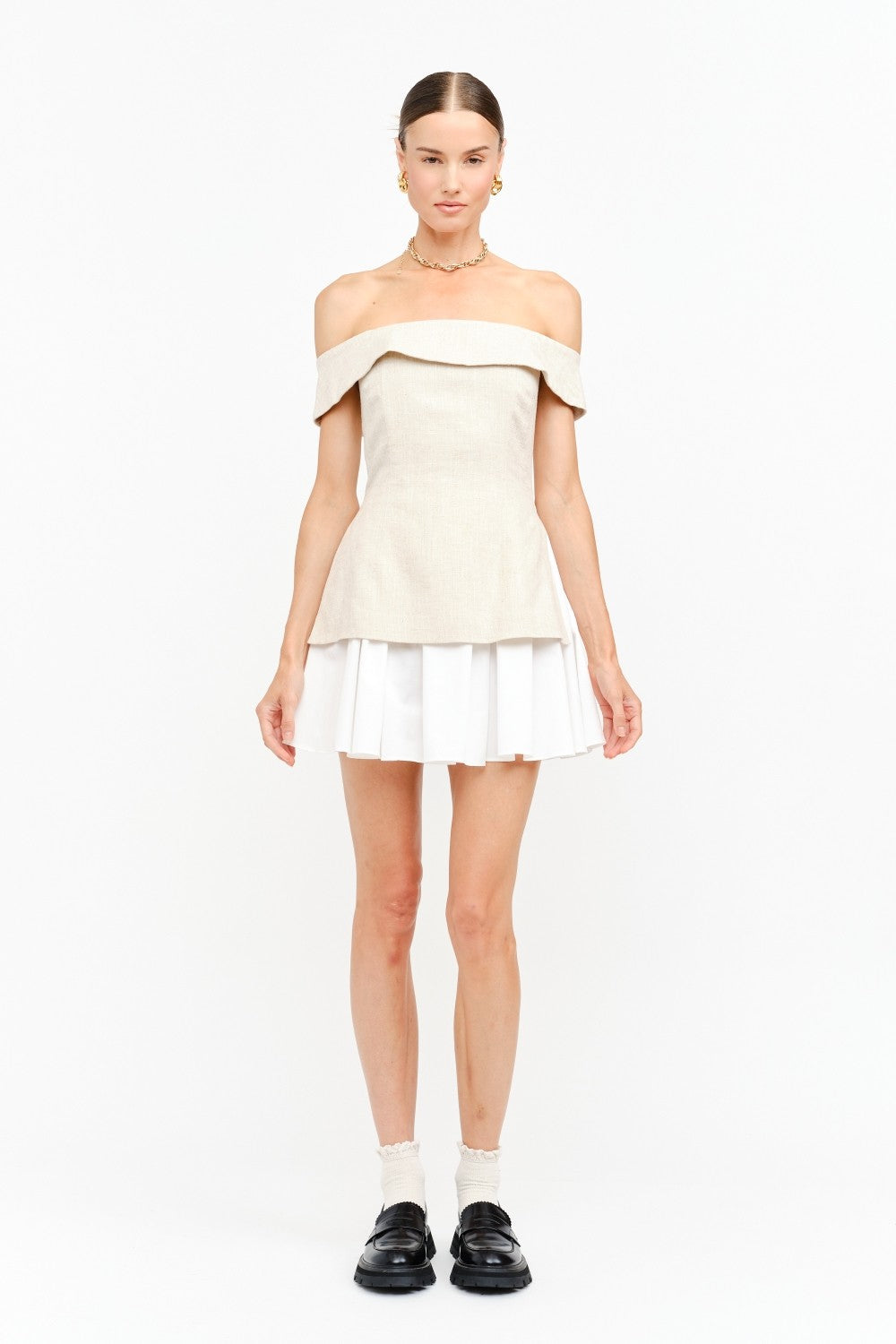 Sandy Linen Mini Dress