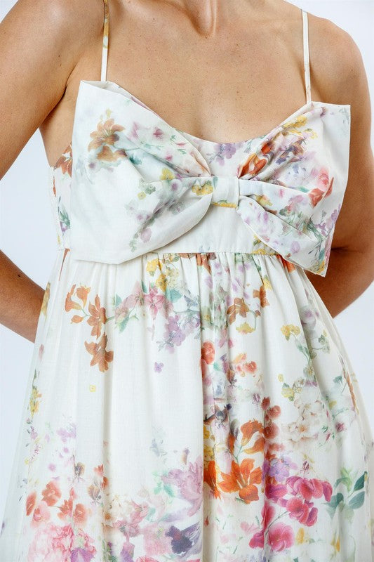 Water Color Bow Maxi