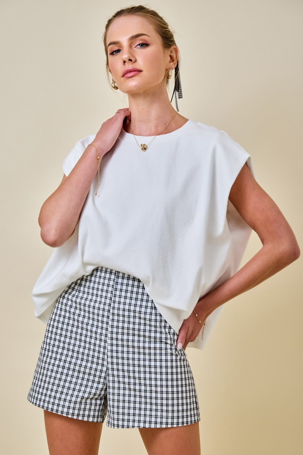 Boxy Lounge Tee (White)