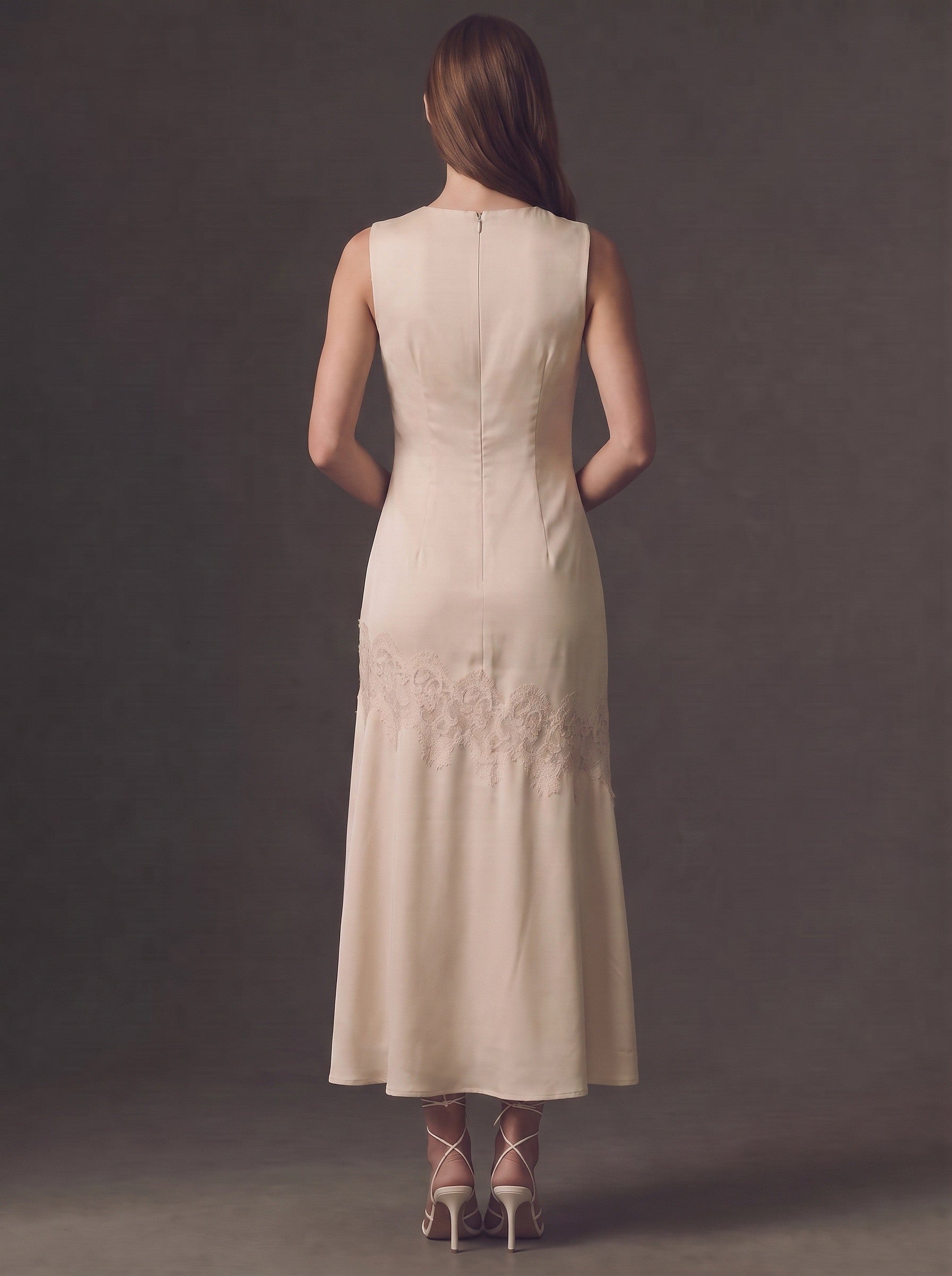The Satin & Lace Dress