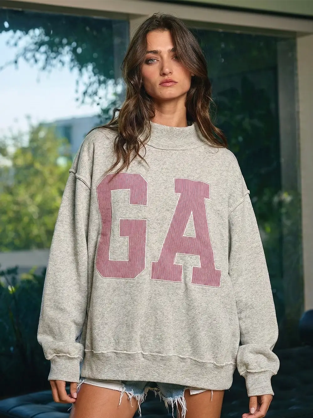 Gameday Stripes Mockneck (GA)