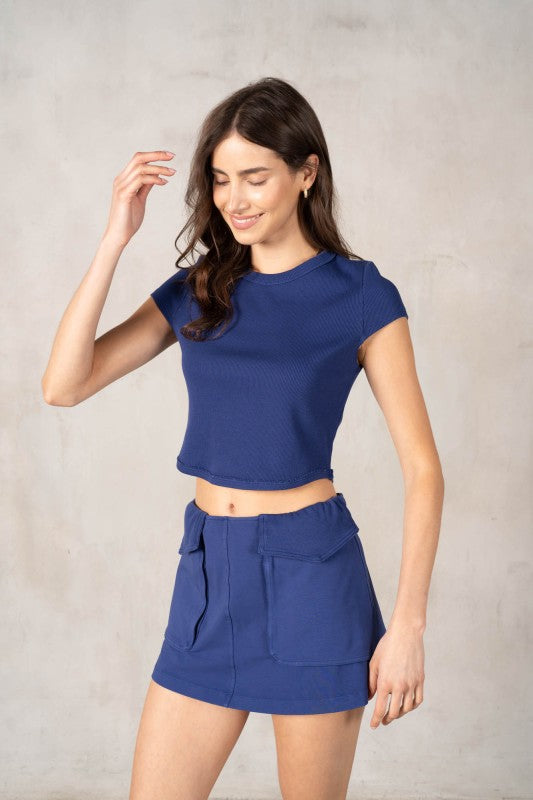 Muse On The Move Skort Set (Deep Blue)