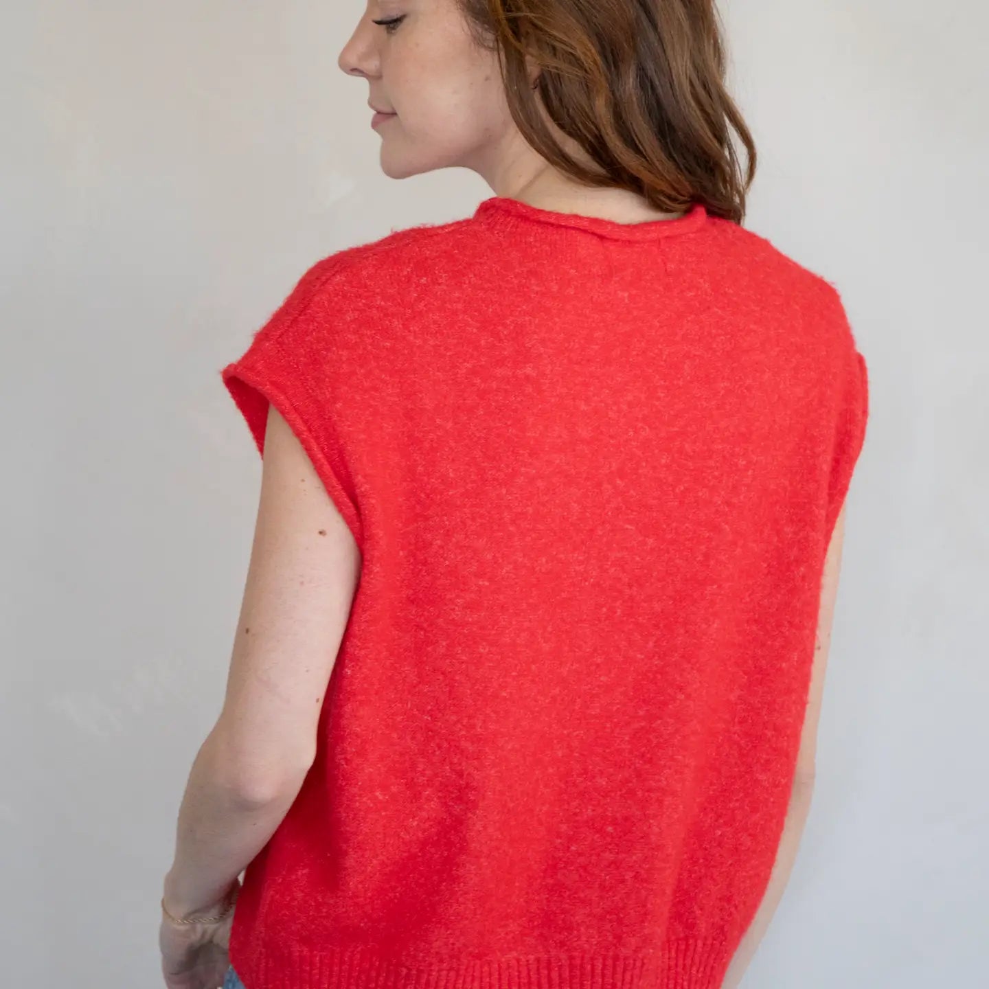Best Dress Cardigan Vest (Red)
