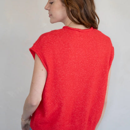 Best Dress Cardigan Vest (Red)