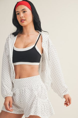 Polka Dot Windbreaker Set