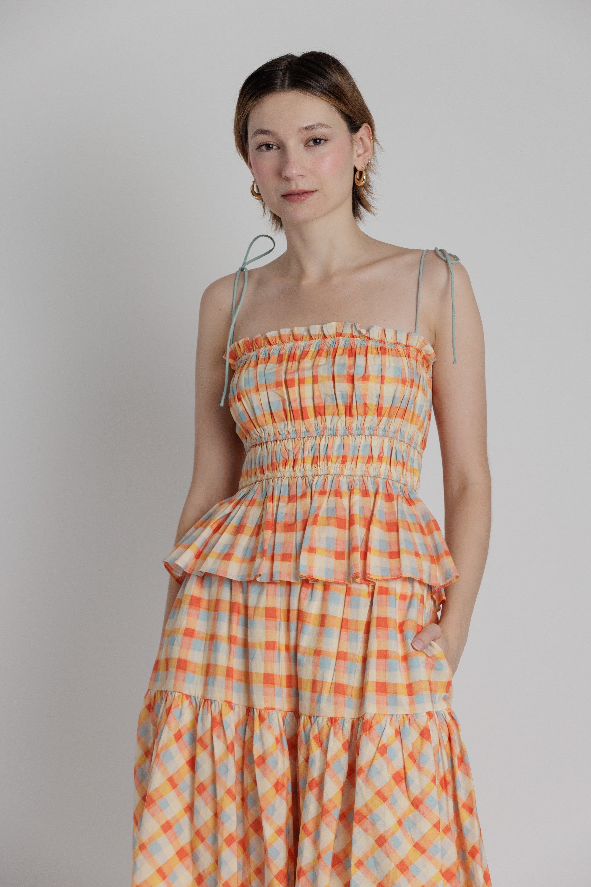 Apricot Picnic Maxi Set