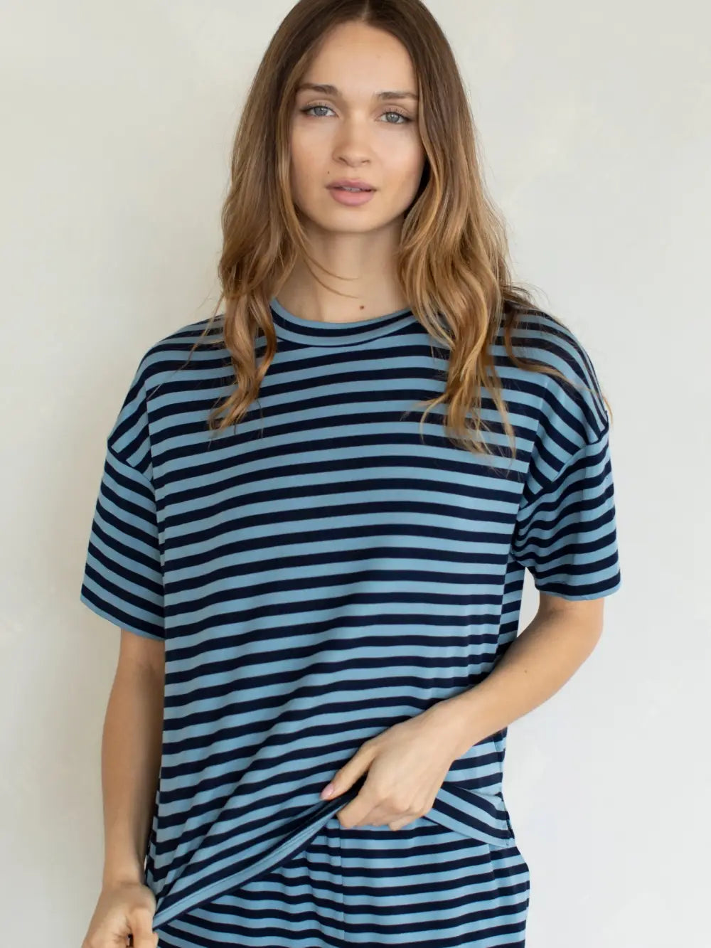Midnight Stripe Lounge Set