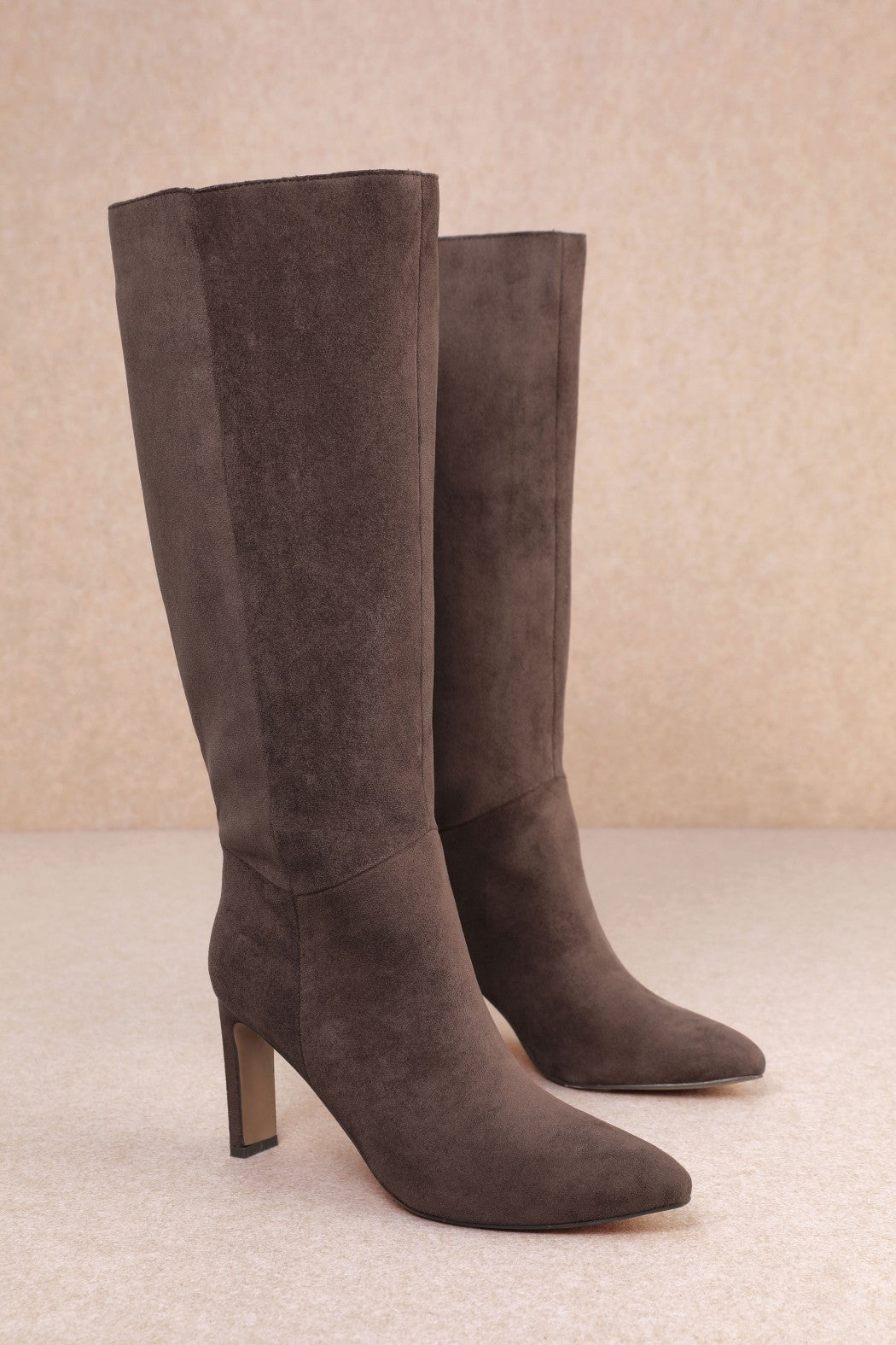 Dark Brown Suede Boots