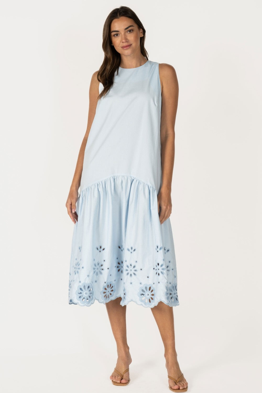 Jade Blue Midi Dress
