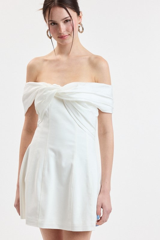 The Twisted Vows Dress (White)