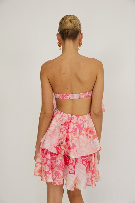 Noel Ruffle Mini Dress