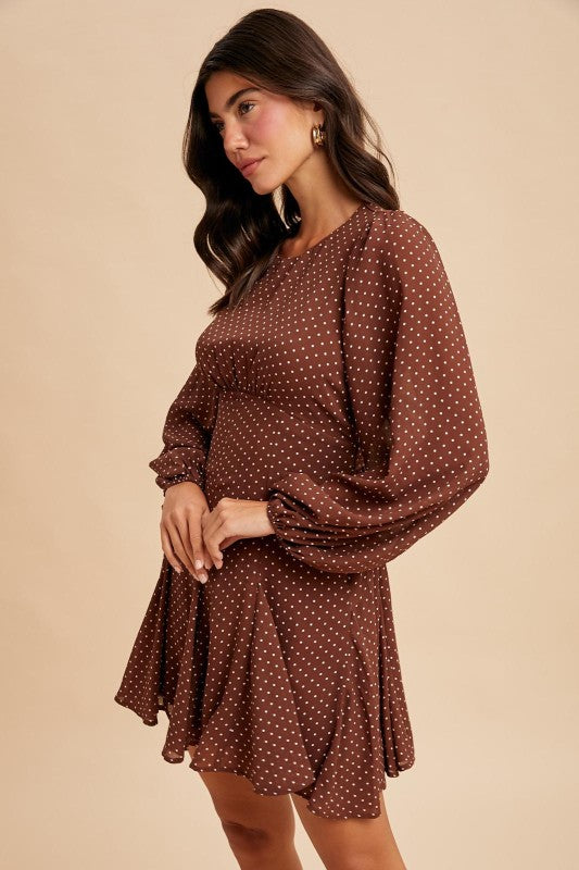 Harlin Polka Dot Mini Dress