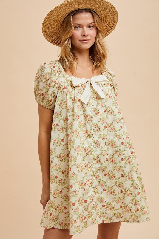 Antique Rose Mini Dress