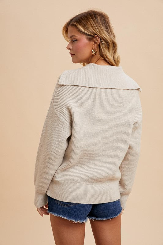 Creme Cozy Knit Pullover