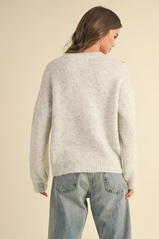 Disco Sequin Sweater Top