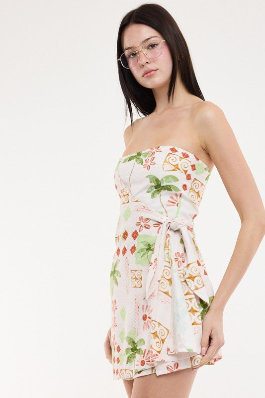 Vintage Palm Mini Dress