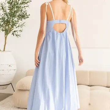 The Sweet Easter Stripe Maxi (Blue)