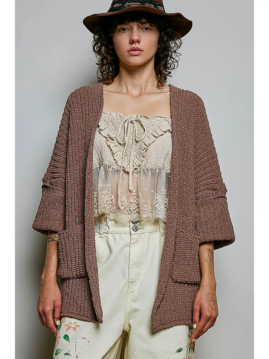 Meet Me in Fall Cardigan (Brown)