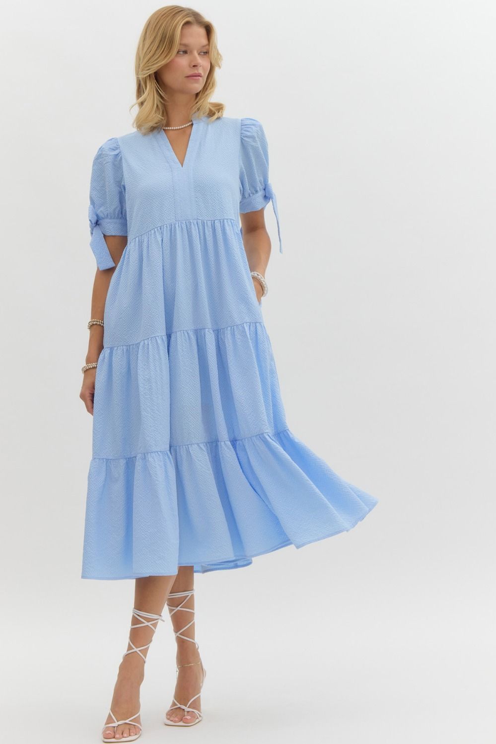 Sunday Best Midi Dress (Blue)